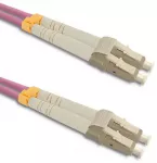 Qoltec Patchcord fiber optic LC/UPC - LC/UPC | Multimode | 50/125 | OM4 | Duplex | 1m