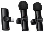 Borofone Lavalier wireless microphone BFK16A Winner Type C black - 2 pieces