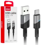AMiO AMIO-03923 duomenų perdavimo ir įkrovimo laidas | USB-A į USB-C | 15W | 1m