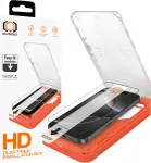 Tel Protect Dust-Free Easy Fit HD Titan grūdintas stiklas, skirtas iPhone 15 Pro Max, juodas