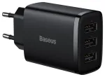 Baseus Kompaktais Lādētājs 3 x USB / 17w