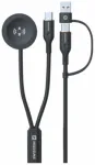 Swissten Bezvadu 2in1 Uzlādes kabelis priek&scaron; Samsung Galaxy Watch / 2x USB-C / USB 1.2m