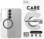 Etui CARE by PanzerGlass Flagship Urban   Combat QI do Samsung Galaxy S25+ przezroczysty-czarny