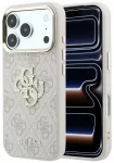 Guess 4G & Big Strass Logo telefono dėklas iPhone 18 Pro | iPhone 17 Pro rožinis