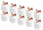 European to UK plug adapter set with fuse 10 pcs 13A 250V AMIO-04858