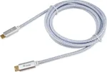 EQUIP 128360 USB 3.2 Gen 2 C&ndash;C kabelis 3,0m PD100W 4K/60Hz 10Gbps, silver