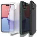 Spigen Crystal Hybrid, tamsiai mėlyna - iPhone 15 Plus