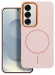 Frame Mag Cover telefono dėklas su MagSafe palaikymu Samsung Galaxy A56 (A566) rožinis