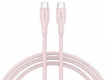 Canyon CC60SC10 duomenų perdavimo ir įkrovimo laidas | USB-C į USB-C | 60W | 1m | rožinis