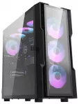 Darkflash DK431 Glass Computer Case + 4 fans (black)
