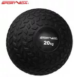 SportVida 20kg Slam Bumba (23cm) skirta CrossFit ir fitneso treniruotėms su rievėtu komforto suėmimo pavir&scaron;iumi Juoda