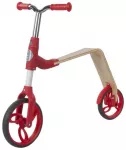Medinis paspirtukas-dviratis &bdquo;du viename&ldquo; EVO 360&deg; red