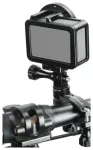 Puluz Aluminum Handlebar Mount with 360-Degree Rotation for Action Cameras (Black)