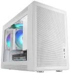 Mars Gaming MCXPSW mATX Ultra-Compact Gaming PC Case with MESH & Glass Panel