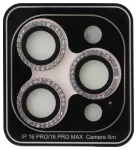 Guess Fixed Glliter Protective Lens Aizsargstikls priek&scaron; Kameru objektīviem Apple iPhone 16 Pro/16 Pro Max