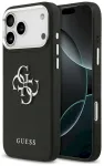 Guess Grained Big 4G Classic Logo Case Aizsargapvalks priek&scaron; iPhone 17 Pro Max / melns