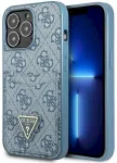 Guess GUHCP13LP4TPB Hardcase 4G Triangle Logo Cardslot Aizsargapvalks priek&scaron; iPhone 13 Pro / 13 6,1" / zils