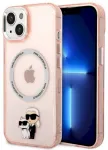 Karl Lagerfeld KLHMP14MHNKCIP Aizsargapvalks priek&scaron; iPhone 14 Plus / 15 Plus 6.7" / rozā
