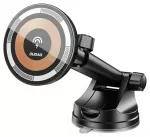 Dudao F12MAX+ magnetinis automobilinis telefono laikiklis su 15W belaidžiu įkrovimu suderinamas su MagSafe juodas