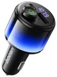 Car ransmiter bluetooth Hoco 2 x USB A + USB C QC3.0 PD 42W E166 black