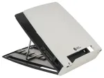 BakkerElkhuizen Ergo-Q 330 Apvalus ne&scaron;iojamojo kompiuterio stovas Black, Grey 43,2 cm (17")