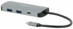 Mobilis 001382 vadu dokstacija USB 3.2 Gen 1 (3.1 Gen 1) Type-C Black, Grey