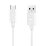 Spigen EB6010AC duomenų perdavimo ir įkrovimo laidas | USB-A į USB-C | PD | 60W | 1m | baltas