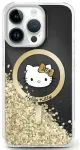 Hello Kitty HKHMP16SLGDIK iPhone 16 6.1"  czarny złoty|black gold hardcase Liquid Glitter Fever MagSafe