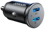 Joyroom JR-CCN06 car charger | 30W | PD, QC, PPS | USB-C | black