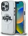 Karl Lagerfeld IML Karl Sketch Logo telefono dėklas su MagSafe palaikymu iPhone 16 Pro Max skaidrus