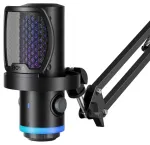 BOYA CastMic G40B Wired Gaming Microphone with Arm, USB-C - Black