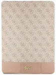 Guess GUFCP12PS4SGP plan&scaron;etinio kompiuterio dėklas iPad Pro 12.9" rožinis 4G Stripe Allover