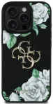 Guess PU Grained Roses 4G Metal Logo Case Aizsargapvalks priek&scaron; Apple iPhone 16 Pro