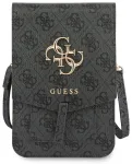 Guess PU 4G Metal Logo Phone Bag Telefona soma pelēks