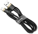 Baseus Cafule USB to Lightning kabelis 2,4A 1m / zelta-melns