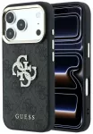 Guess 4G & Big Strass Logo telefono dėklas iPhone 18 Pro Max | iPhone 17 Pro Max juodas