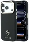Guess Saffiano Small 4G & Classic Logo MagSafe Aizsargapvalks priek&scaron; iPhone 18 Pro Max/17 Pro Max / melns