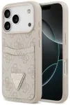 Case Guess 4G Double Card Triangle for    iPhone 18 Pro / 17 Pro pink