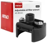 Adjustable oil filter wrench 60&ndash;80 mm CrV AMIO-04954