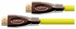 HDMI kabelis PYTHON Python 2.0 AKTIV 4K2K nailono pintas geltonas 30m