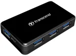 USB-HUB 4 prievadų Transcend USB3.0 HUB3K su maitinimo bloku
