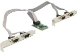 Valdiklis Delock Mini PCI Expr kortelė 4x D-Sub9 (95243)