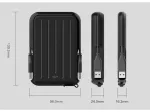 I&scaron;orinis kietasis diskas HDD Silicon Power Armor A66 1TB Black-Yellow (SP010TBPHD66SS3Y)