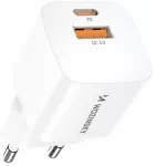 Wozinsky CMWCW kelioninis įkroviklis | 20W | USB-C, USB-A | baltas