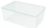 Dėžutė su dangteliu Textile Box 45L 59,6x39,4x23cm skaidrus