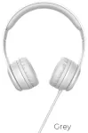 Wire headphones Jack 3,5 mm Hoco W21 grey