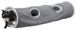 Play tunnel for cats: Trixie Harvey playing tunnel, plush, &oslash; 27 &times; 116 cm, grey