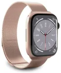 Puro Milanese i&scaron;maniojo laikrodžio dirželis Apple Watch (38/40/41 mm) | nerūdijantis plienas | rožinis