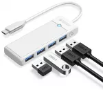 Orico PAPW4A-C3 &scaron;akotuvas USB-C į USB 3.0 | baltas