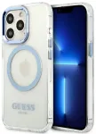 Guess GUHMP13LHTRMB iPhone 13 Pro | 13 6,1" mėlynas|blue hard case Metal Outline Magsafe